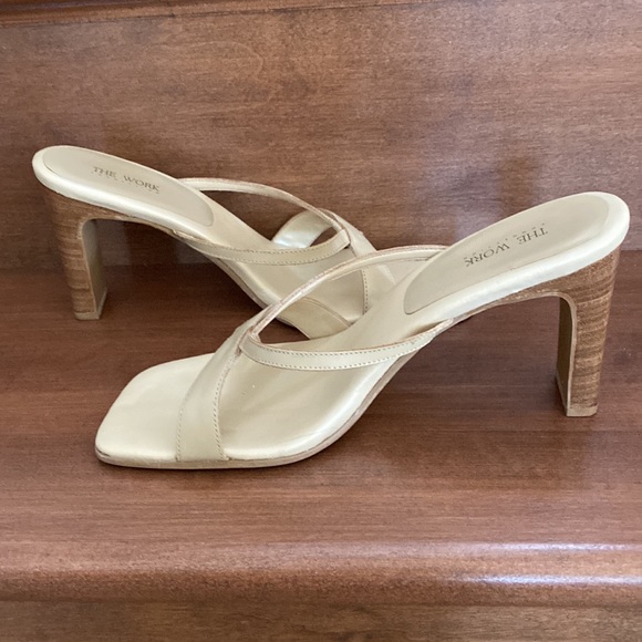 Beige strappy sandal - 3.5 inch - Picture 8 of 9